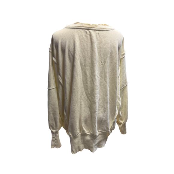 Free People We The Free Graphic Camden Pullover Sweatshirt Coconut Combo Montana - Picture 6 of 7
